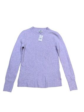 J. Crew Extra Soft Lavender Purple Lilac Crewneck Sweater Preppy Grandma XXS